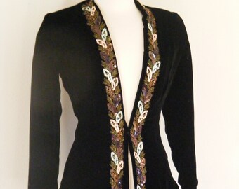 beaded formal jacket