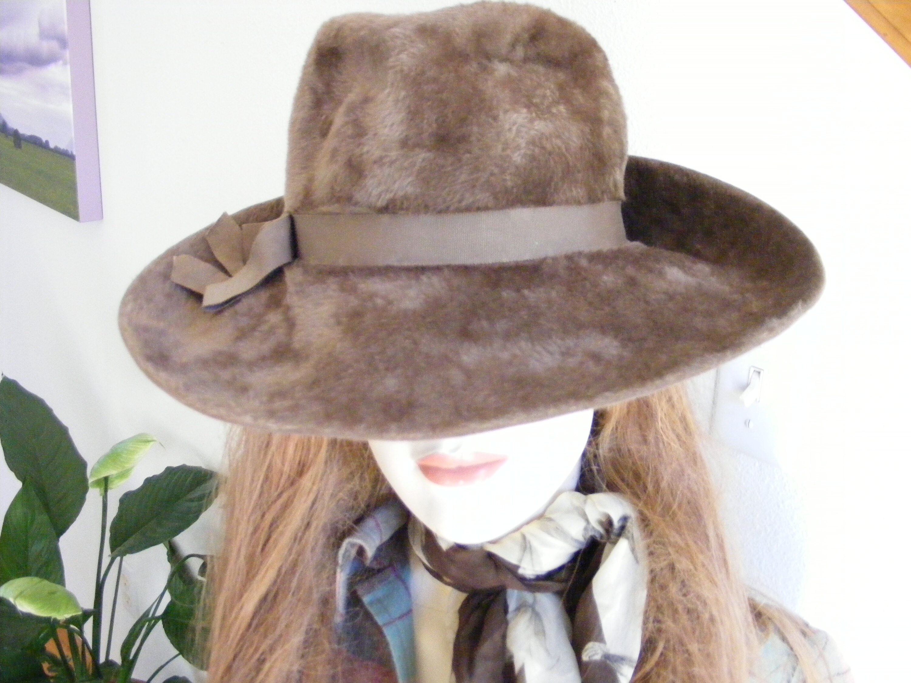 Vintage Fedora Hat / 1940s 40s Hat 