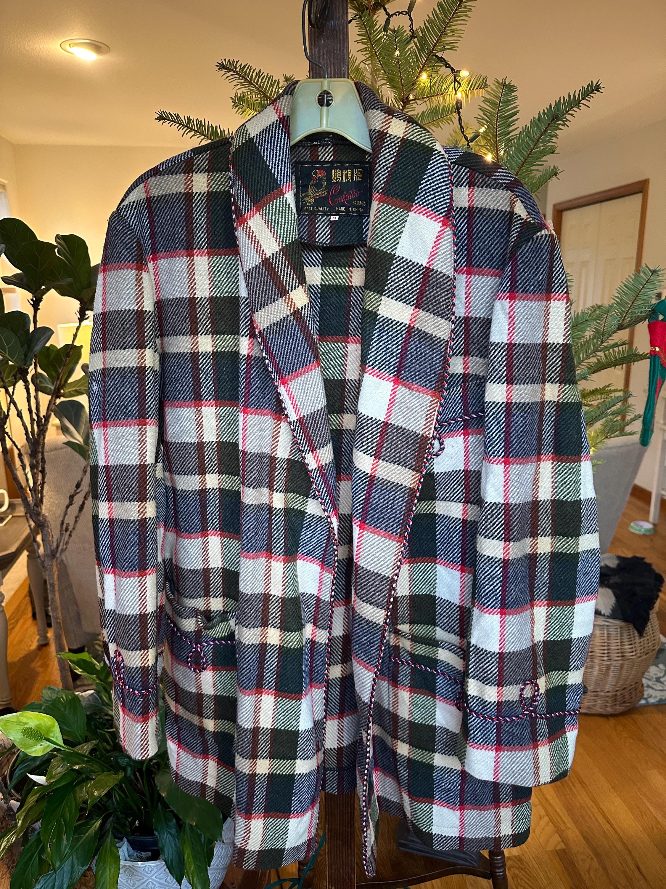 Vintage Plaid Blanket Coat - Etsy