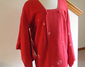 1940's Antique Japanese Kimono Silk Kimono Gown Robe Vintage