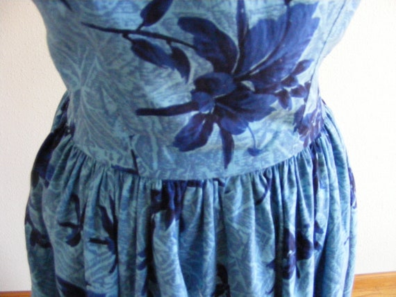 Vintage 1950's 50s Hawaiian Dress / Kamehameha Bl… - image 9