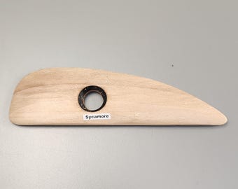 Costilla de cerámica de sicomoro modificada, redondeada y con forma de D.