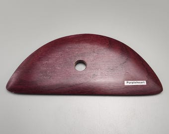 Costilla de cerámica de madera Purpleheart semicircular