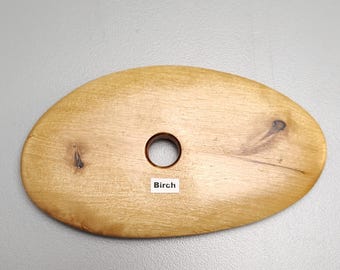 Costilla ovalada de cerámica de madera de abedul