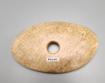 Costilla ovalada de cerámica de madera de nogal