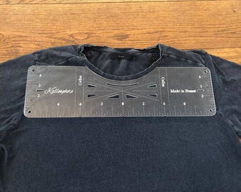UK T-shirt alignment tool ruler / measuring tool acrylic ruler sublimation