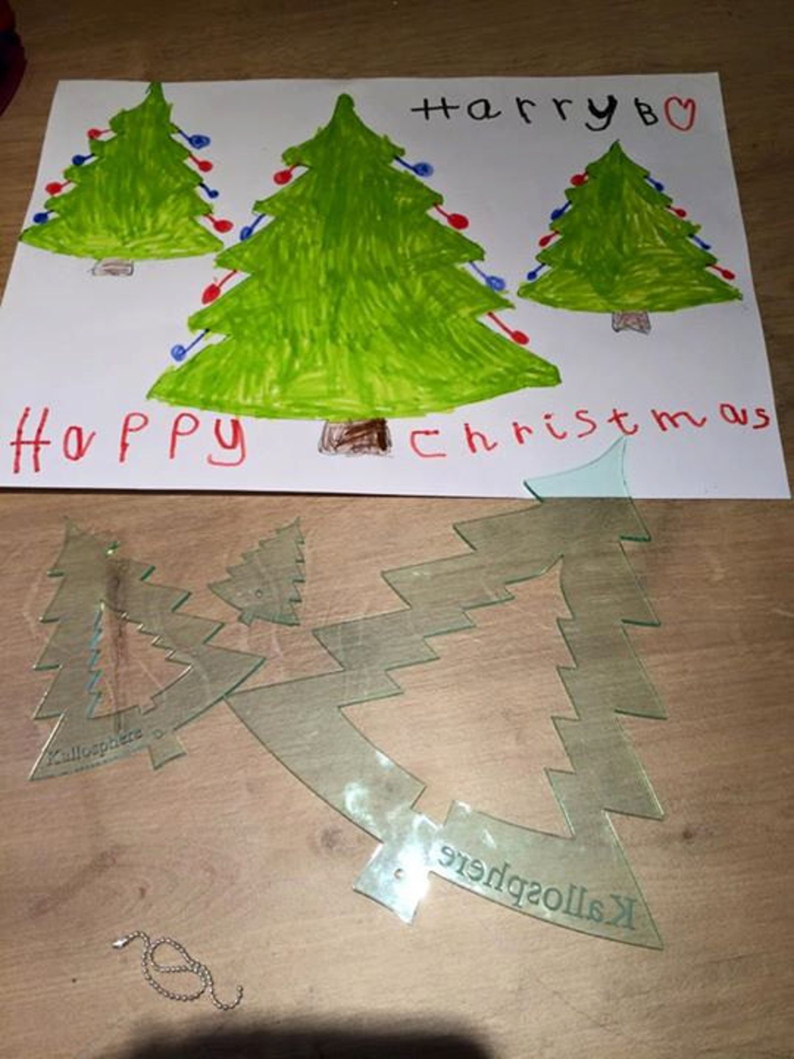 A Set of Three Acrylic Christmas Tree Templates/stencils for Sewing or ...