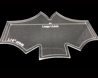 Batwing face covering/mask UK made acrylic template
