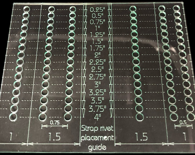 Acrylic Rivet Placement Template up to 4