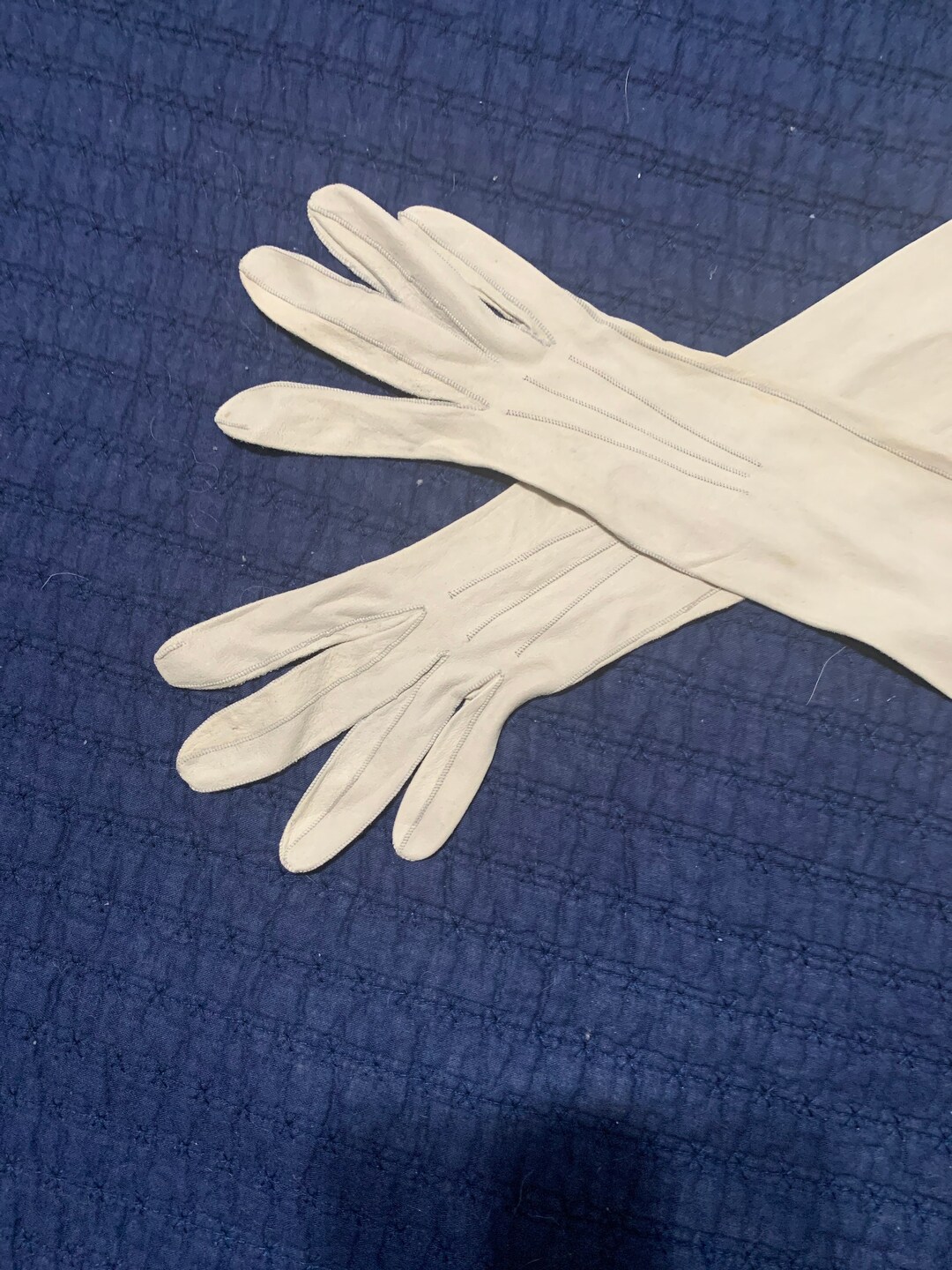 Dove Gray Kid Opera Gloves 1930s Etsy