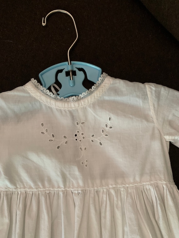 Edwardian Christening Gown, Hand Embroidered Eyele