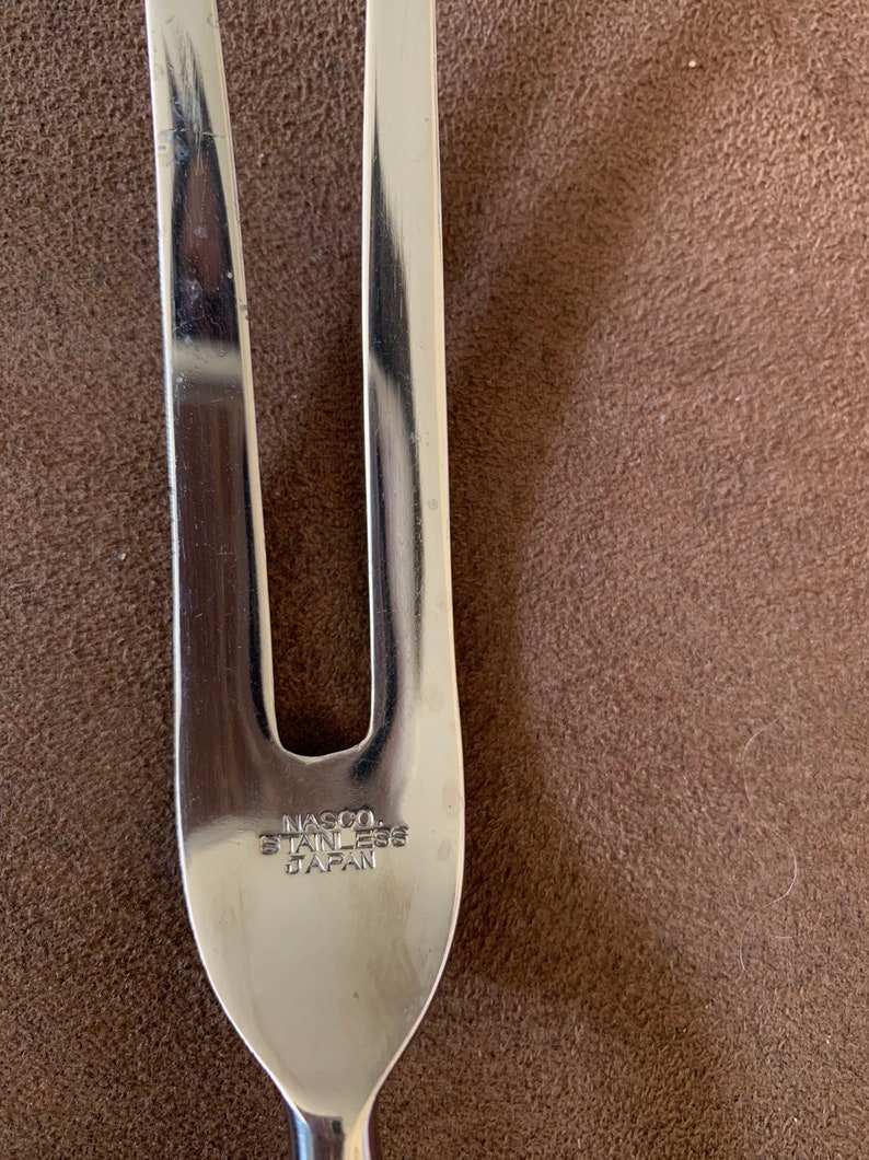 Nasco stainless steel vintage carving set from the 1950/'s