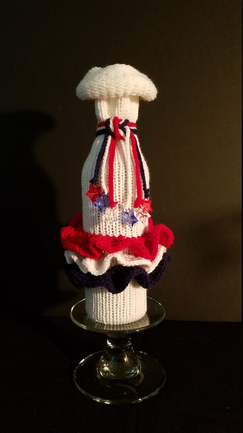 Elegant Upscale Handcrafted Knitted Packaging Knitted Handcrafted Elegant Wine Bottle Bags