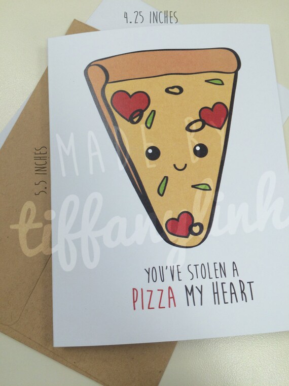 youve stolen a pizza my heart size a2 greeting card etsy what size is a2 card