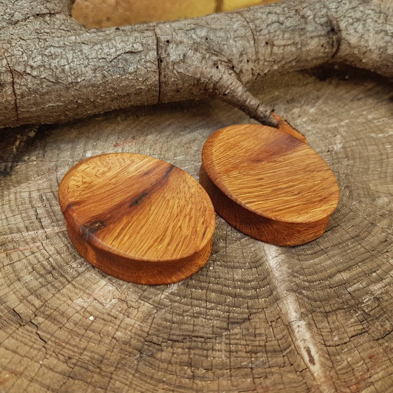 46mm Pair of oval corkwood plug.