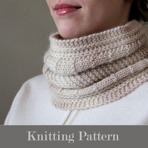 Alpeco Cowl PATTERN, knitting pattern, knit pattern, cowl pattern, brioche cowl PATTERN, diy cowl, instant download pdf DIY instructions