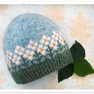 Modèle de tricot de chapeau de jardin de grand-père, modèle de bonnet en tricot, modèle de tricot, modèle de bonnet, modèle de bonnet échoué de couleur, téléchargement immédiat pdf