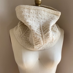 Seton Portage Cowl PATTERN, knitting pattern, knit pattern, knit cowl pattern, brioche cowl PATTERN, pdf DIY instructions