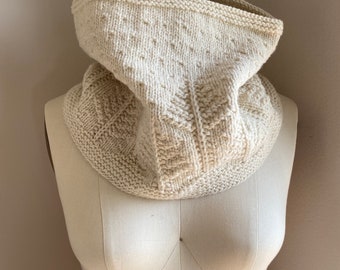 Seton Portage Cowl PATTERN, knitting pattern, knit pattern, knit cowl pattern, brioche cowl PATTERN, pdf DIY instructions