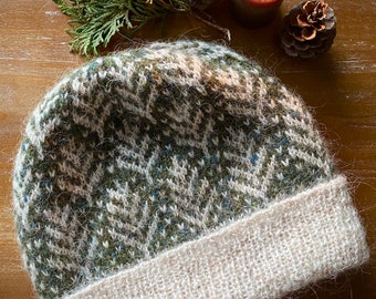 Beautiful BC Hat knitting PATTERN, knit hat pattern, knit pattern, colorwork hat PATTERN, beanie pattern, instant download pdf