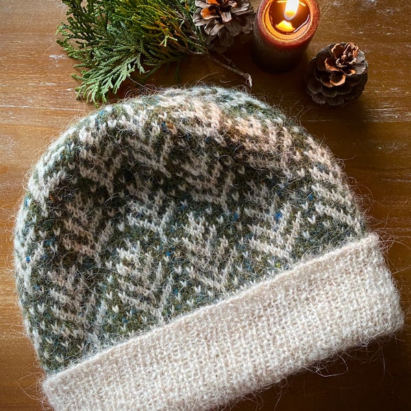 Beau modèle de tricot BC Hat, modèle de bonnet en tricot, modèle en tricot, modèle de bonnet coloré, modèle de bonnet, téléchargement immédiat pdf