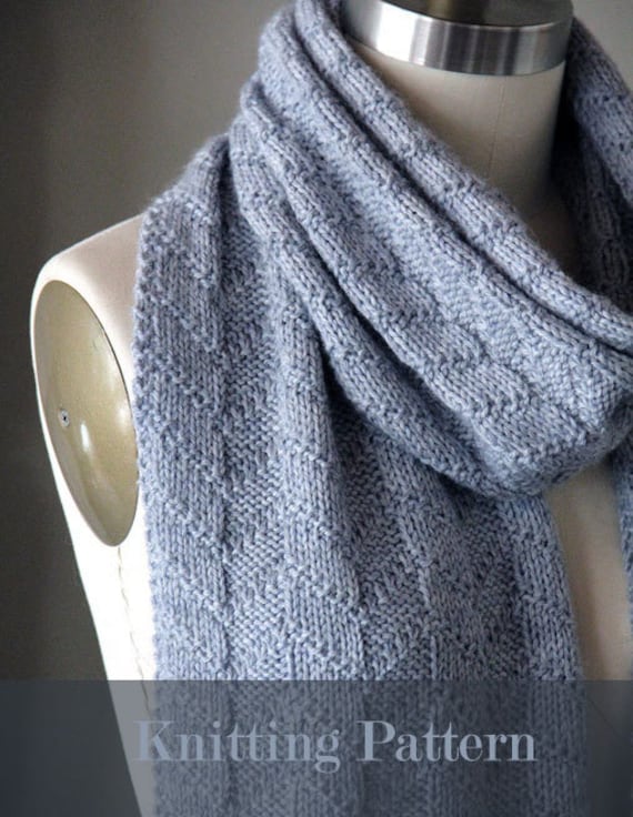 Knitting pattern knit pattern scarf pattern knit scarf Etsy