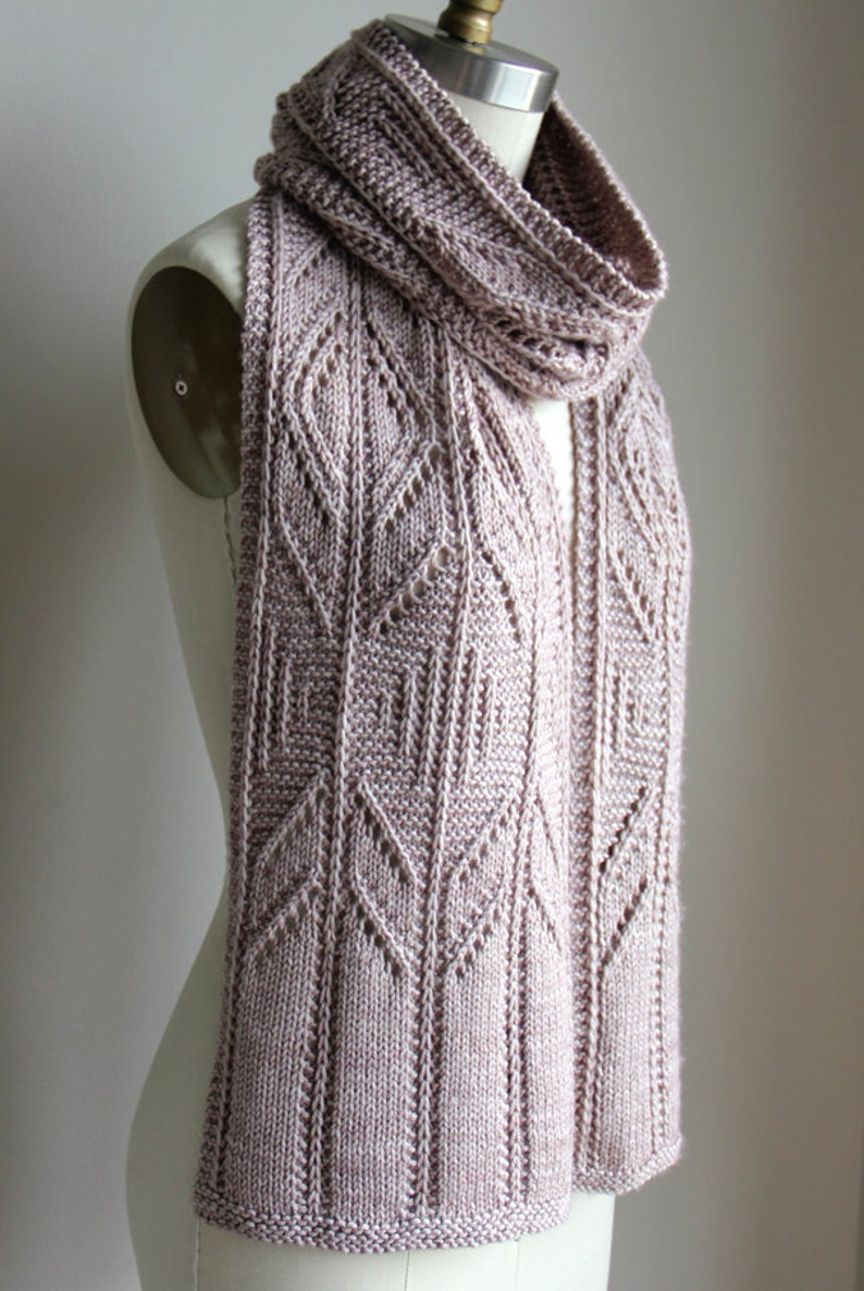 Knitting Pattern Knit Pattern Scarf Pattern Knit Scarf Etsy