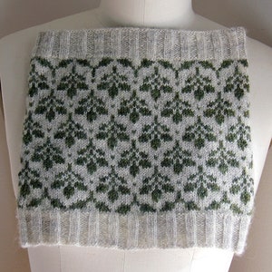 Hello Spring! Cowl knitting PATTERN, knit cowl pattern, knitted cowl pattern, colorwork pattern, diy instructions, instant download pdf