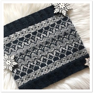 Warm in Woolstok cowl knitting PATTERN, knit cowl pattern, knitted cowl pattern, colorwork pattern, diy instructions, instant download pdf