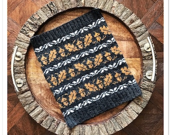 Modello per sciarpa a collo autunnale, modello per sciarpa a maglia, modello per maglia, modello per sciarpa a più colori, istruzioni fai da te, download immediato in PDF