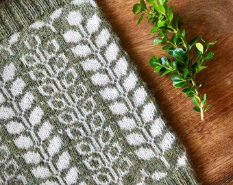 Modello per lavorare a maglia il cappuccio Love Nature, modello per lavorare a maglia il cappuccio, modello per lavorare a maglia, modello per lavorare a maglia, modello per lavorare a colori, istruzioni fai da te, download immediato in formato PDF