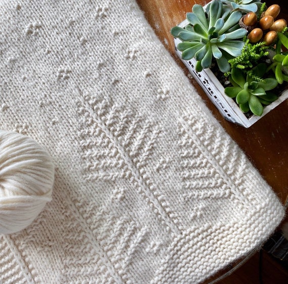 Seton Portage blanket PATTERN, knitting pattern, knit blanket pattern, knit pattern, blanket pattern, download pdf DIY instructions