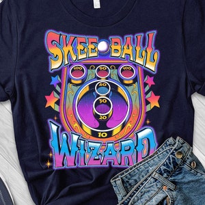 Skee Ball Kids T-Shirt - Skee Ball Wizard Retro Graphic Youth Shirt - Birthday Party T-Shirt for Boys and Girls