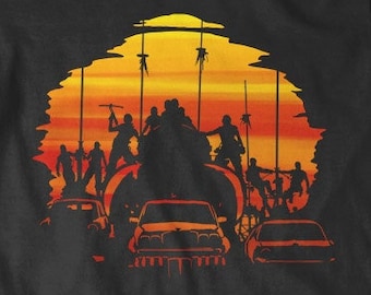 The Road Sunset Fine Cotton Jersey Mens and Ladies Womens T-Shirt Unisex Adult Sizes