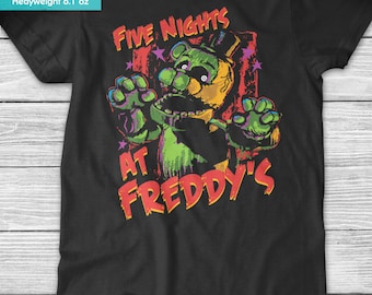 New FNAF Five Nights at Freddy's Phantom Freddy Youth Kids Shirt and Toddler Shirt Sizes