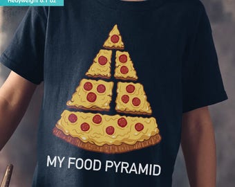 New Pizza Junk Food Funny Youth Kids Shirt and Toddler Shirt Sizes Pizza Junkie