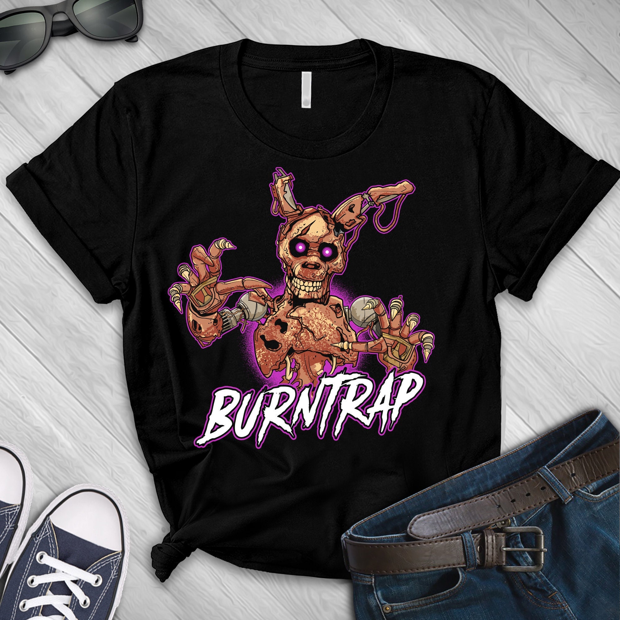FNAF Shirt Five Nights Shirts Burntrap Tshirt Video Game Etsy