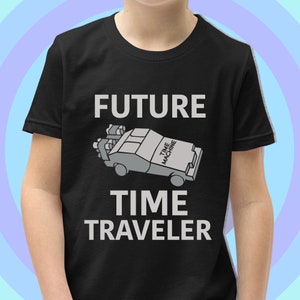 Future Time Traveler Shirt Time Machine T Shirt 80&#39;s Style  Science Shirt Shirt Kids and Toddler Sizes