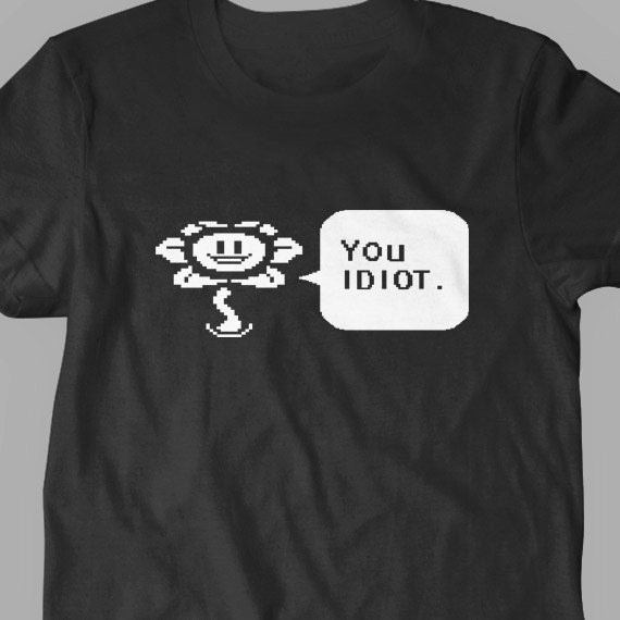 Undertale Flowey You Idiot Speech Bubble - Sans - Sticker