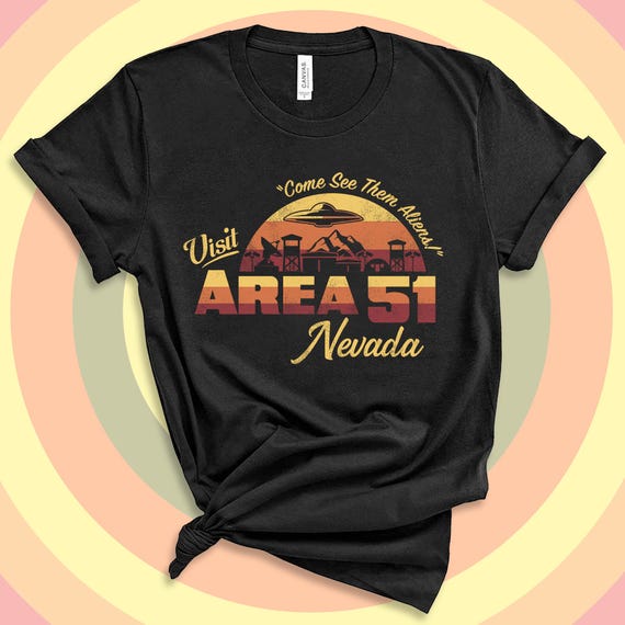 UFO T-Shirt: Retro Alien Conspiracy Tee - Area 51 Design