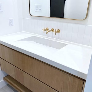 Concrete Vanity Top (Ramp Sink)