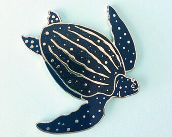 SECONDS PINS - Leatherback Sea Turtle enamel pin
