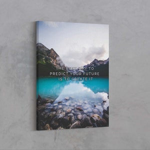 Future Prediction - Motivational Canvas - Entrepreneur Art - Success Canvas - Success Art