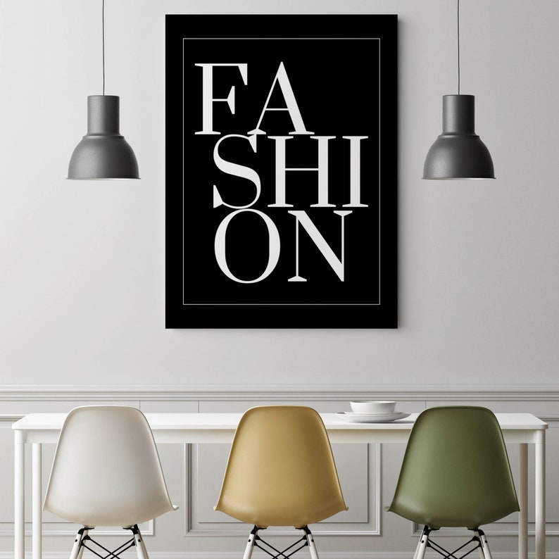 Fashion Canvas Art Fashion Wall Decor / Fashion Wall Art / Etsy UK