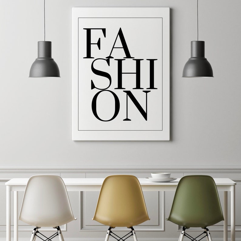 Fashion Canvas Art Fashion Wall Decor / Fashion Wall Art / | Etsy