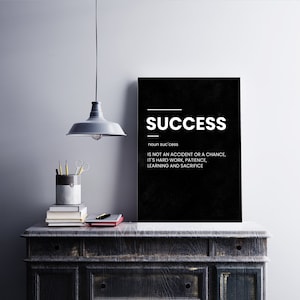 success Definition - Motivational canvas art - Success Art - Success Canvas - success canvas - work art - work canvas