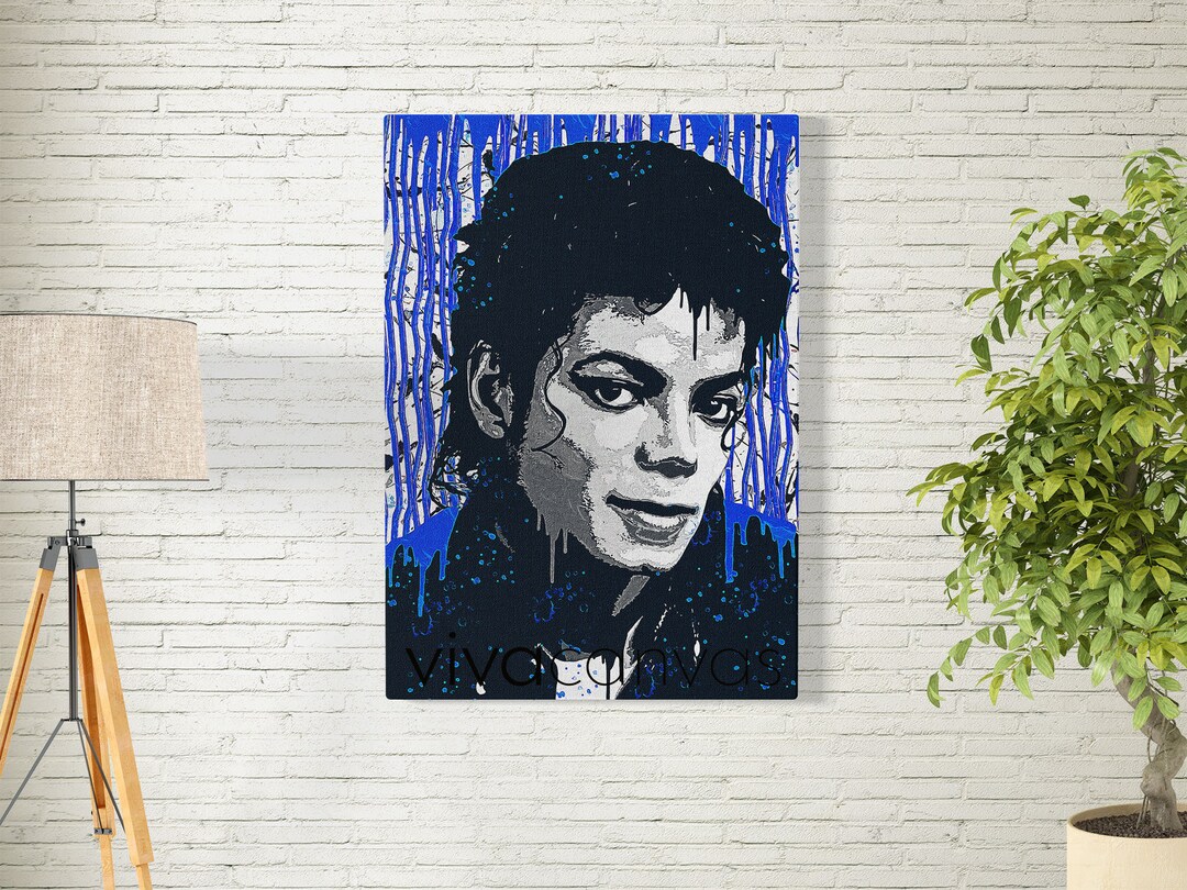 Michael Jackson Wall Art / Michael Jackson Canvas / the King Etsy