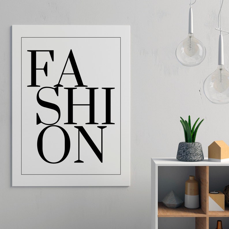 Fashion Canvas Art Fashion Wall Decor / Fashion Wall Art / Etsy
