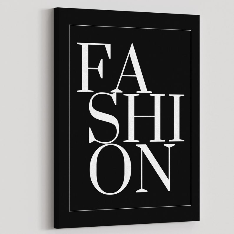 Fashion Canvas Art Fashion Wall Decor / Fashion Wall Art / Etsy