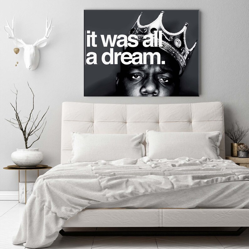 It was all a dream poster Biggie poster Juicy Poster It Etsy